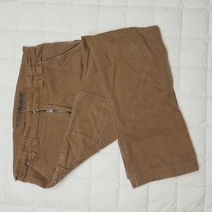 Duluth Flex Fire Hose relaxed for carpenter pants 38x34 brown
